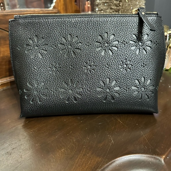 Kate Spade Black Floral Cosmetic Bag - Picture 7 of 9